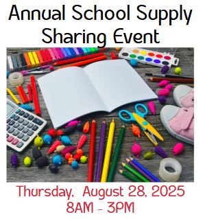  Annual School Supply Event